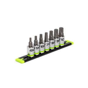 GripEdge | 7-PC 3/8'' Drive Short Metric Hex Driver Set