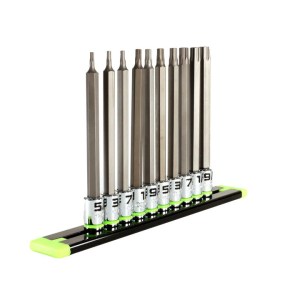 GripEdge | 10-PC 1/4'' Drive Long SAE Hex Driver Set