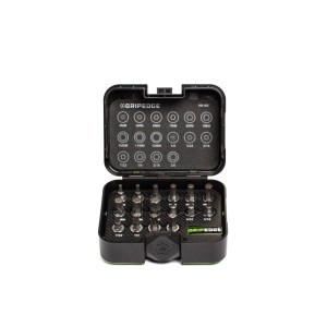 GripEdge | 16-PC 3/8" Drive Short Metric & SAE Hex Driver Set