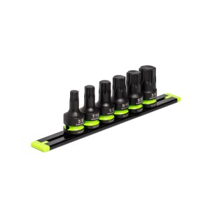 GripEdge | 6-PC 1/2" Drive Short SAE RPT Impact Hex Driver Set