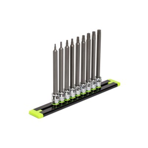 GripEdge | 9-PC 1/4" Drive Long Star Driver Set